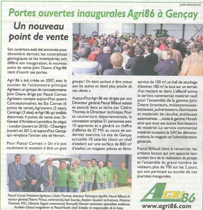 Inauguration de GENCAY Inauguration de GENCAY
