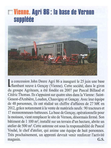 Article de Matériel Agricole