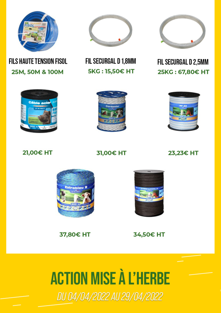 Action mise à l'herbe Action mise à l'herbe