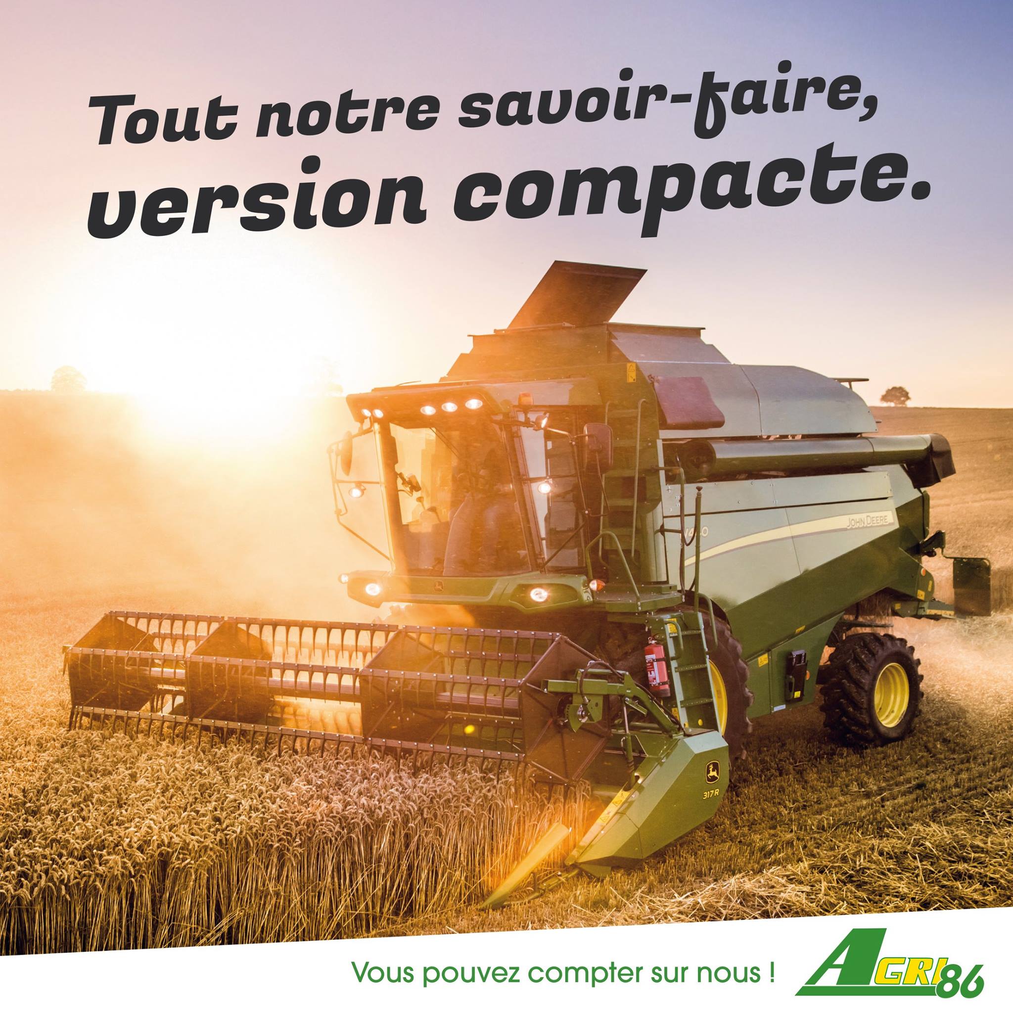 Nouvelles moissonneuse batteuses John Deere W 330 et W 440